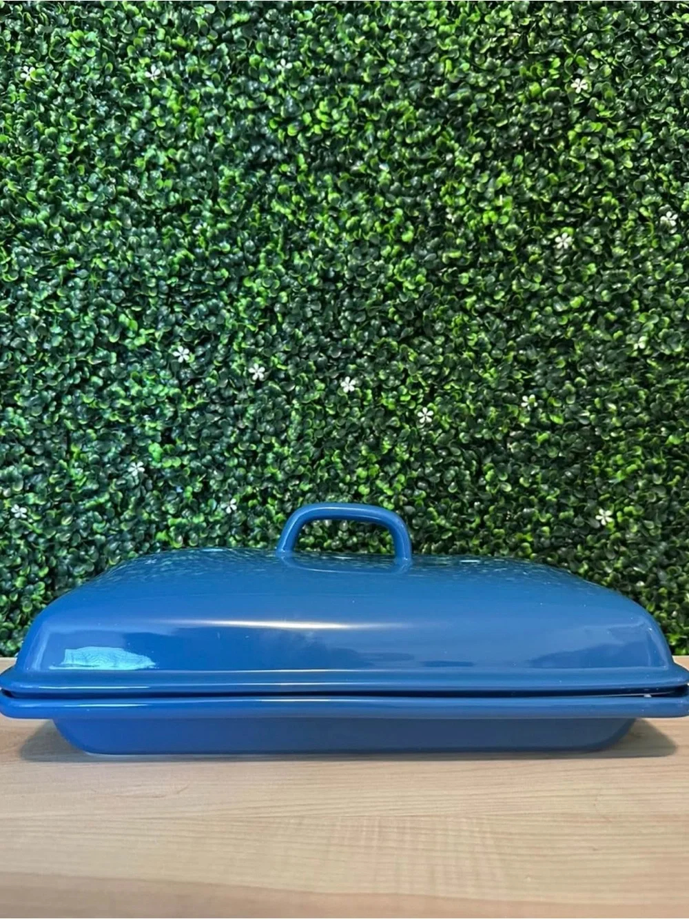 Bakebelle Ceramic Demi Baguette Pan With Lid For French Bread